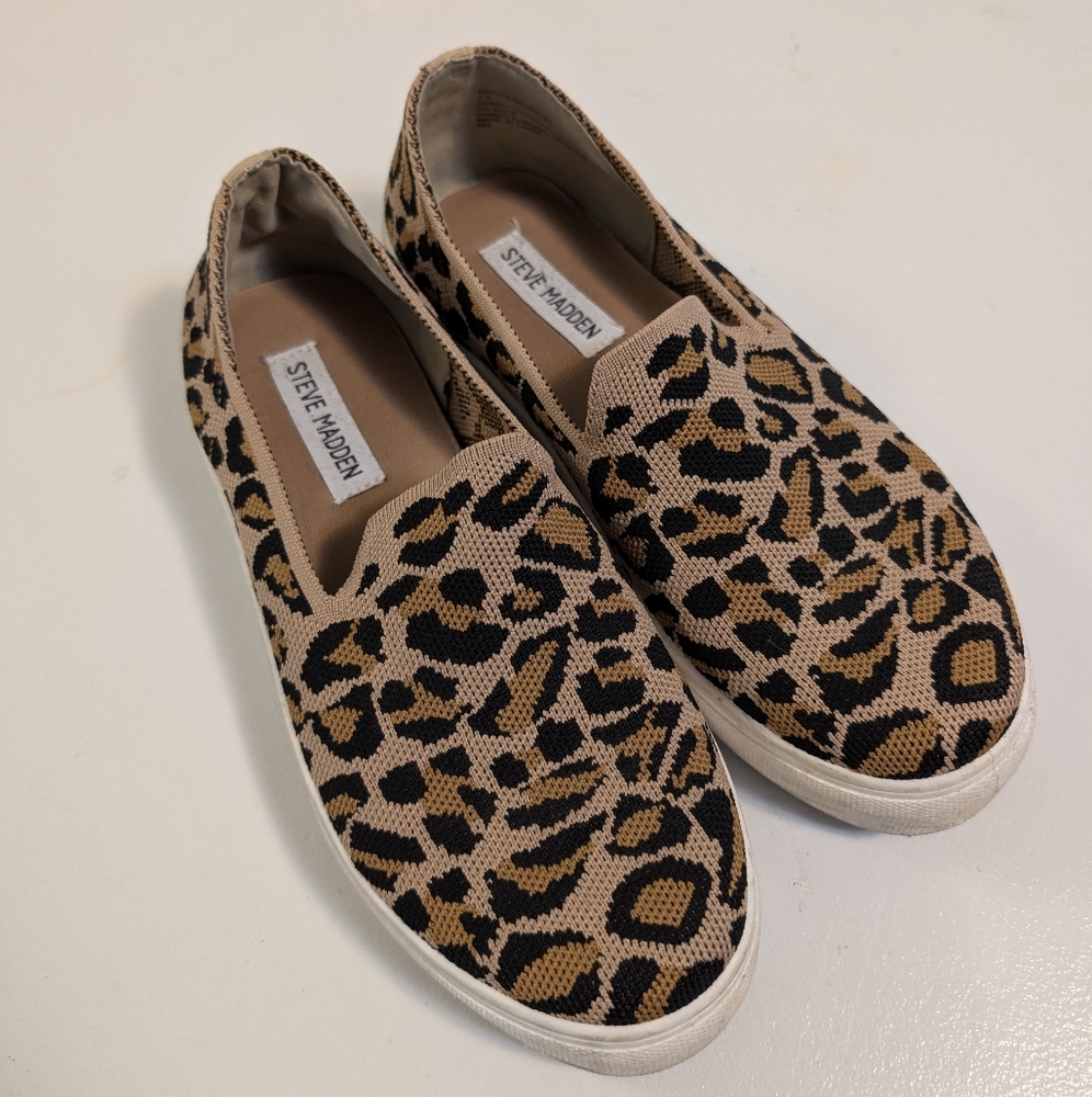 Steve Madden Fabric Leopard Sneakers